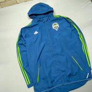 Blue Adidas Windbreaker Men's XL