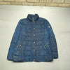 Navy Barbour Quilted Jacket Men's Large