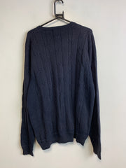 Navy Nautica Cable Knit Sweater Men's XXL