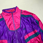 Vintage 90s Pink and Purple Windbreaker Men's XXL