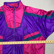 Vintage 90s Pink and Purple Windbreaker Men's XXL