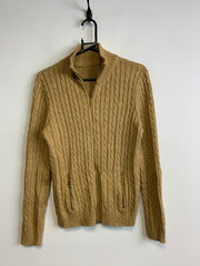 Brown Ralph Lauren Cable Knit Sweater Men's Medium