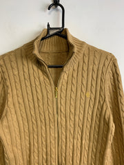 Brown Ralph Lauren Cable Knit Sweater Men's Medium