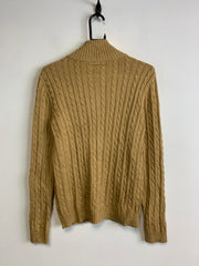 Brown Ralph Lauren Cable Knit Sweater Men's Medium