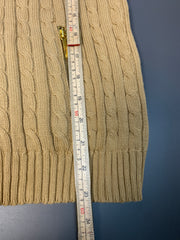 Brown Ralph Lauren Cable Knit Sweater Men's Medium