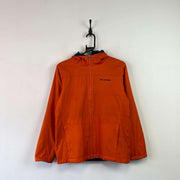 Navy and Orange Columbia Reversible Jacket Youth's Large