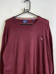 Burgundy Gant Jumper Men's XXL