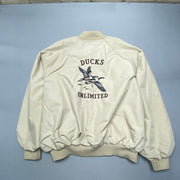 Beige Baseball Jacket Men's XL