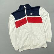 00s Navy Red White Nike Track Jacket Youth's Large