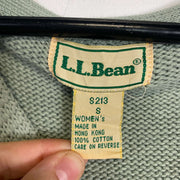 Green L.L Bean Long Knit Sweater Jumper Cardigan Womens Small