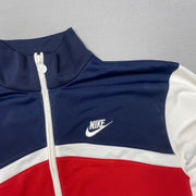 00s Navy Red White Nike Track Jacket Youth's Large