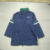 Vintage 90s Navy Adidas Long Coat Men's Large