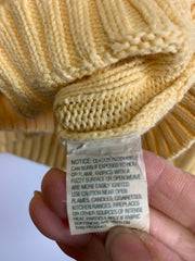 Yellow L.L.Bean Cable Knit Sweater Women's medium