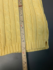 Yellow L.L.Bean Cable Knit Sweater Women's medium