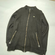 Black Lacoste Knitwear Jacket Men's Large