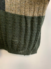 Green and Beige Knitwear Sweater Men's XXL