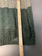 Green and Beige Knitwear Sweater Men's XXL