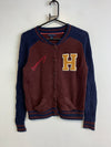 Burgundy and Navy Tommy Hilfiger Sweater Women's Small