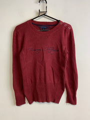 Red Tommy Hilfiger Sweater Women's Large