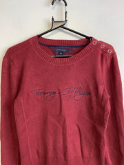 Red Tommy Hilfiger Sweater Women's Large