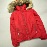 Red Tommy Hilfiger Parka Jacket Women's XS