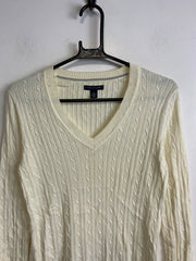 Cream White Tommy Hilfiger Sweater Women's Medium