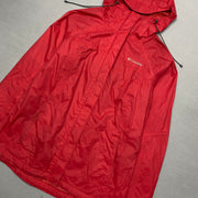 Red Columbia Raincoat Men's Medium