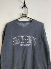 Grey Embroidery Sweatshirt Men's Small