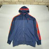 Navy Adidas zip up Hoodie Men's Large