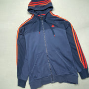 Navy Adidas zip up Hoodie Men's Large