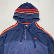 Navy Adidas zip up Hoodie Men's Large