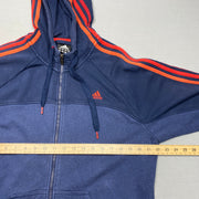 Navy Adidas zip up Hoodie Men's Large