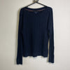Navy Tommy Hilfiger Cable Knit Sweater Womens Large