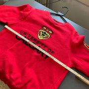 Red University of Calgary Sweatshirt Men's Medium