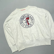 Grey Tommy Hilfiger Sweatshirt Men's Large