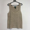 Biege Lauren Ralph Lauren Knit Vest Womens Large