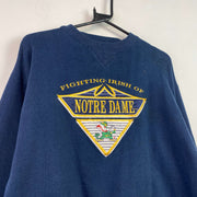 Vintage Navy Embroidery Sweatshirt Men's Medium