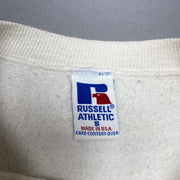 Vintage 90s White Grey Bay Russell Athletic Sweatshirt Men's Small