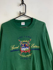 Green Embroidery Sweatshirt Women's Medium