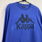 Vintage Blue Kappa Sweatshirt Men's Large