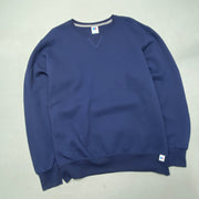 Vintage 90s Navy Russell Athletic Blank Sweatshirt Men's Large