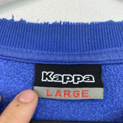 Vintage Blue Kappa Sweatshirt Men's Large