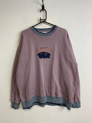 Purple Embroidery Sweatshirt Men's XL