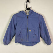 Purple Carhartt Youth's XS 6 Years Fleece Lined Chore Jacket