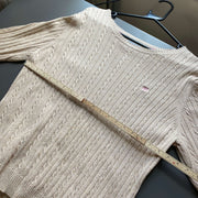 Beige Izod Knitwear Sweater Women's XL