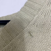 Beige Lacoste Knit Sweater Jumper XL
