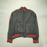 Vintage Black and Red Polo Ralph Lauren Track jacket Men's Large