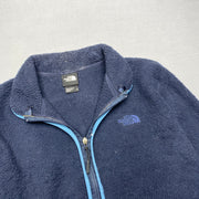 Navy North Face Sherpa Fleece Jacket Men's Medium