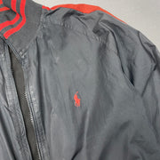 Vintage Black and Red Polo Ralph Lauren Track jacket Men's Large