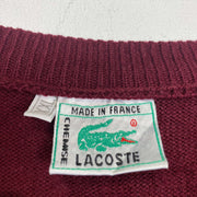 Red Lacoste Knit Jumper Sweater Vest 2XL